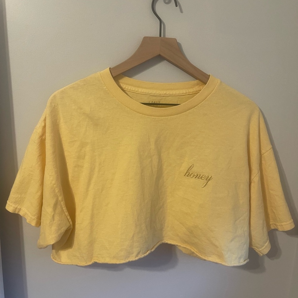 Brandy Melville yellow crop top